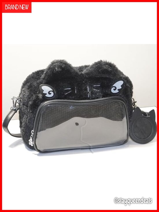 Kawaii Cat Ita Backpack - Clear Display Window Bag with Adjustable Detachable main image 4